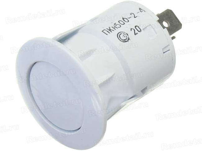Кнопка розжига ПКН-500-2-4 белая для газовой плиты Darina GM141-441, КМ141-441